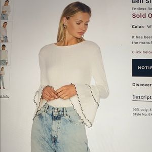 Endless Rose bell sleeve pullover blouse